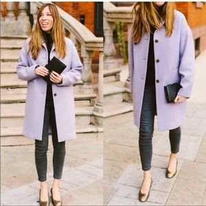 Everlane Cocoon Coat in Heathered Lavender
Purple Size 10-NWOT